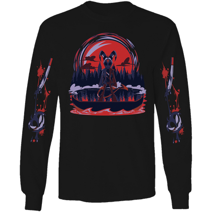 Long Sleeve Shirt - Blitz Halloween Slasher w/Printed Sleeves *LAST CHANCE*