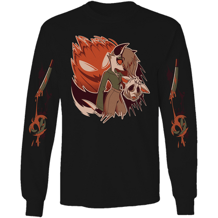 Long Sleeve Shirt - Loona Halloween Slasher w/Printed Sleeves *LAST CHANCE*