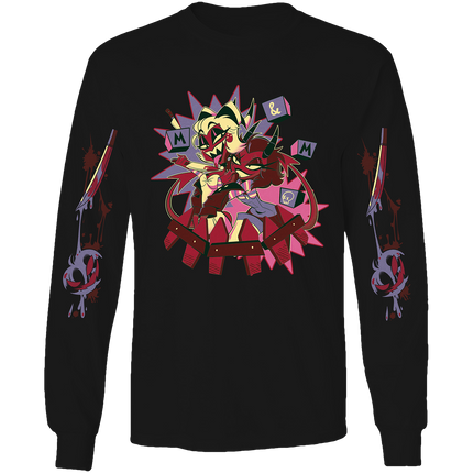 Long Sleeve Shirt - Moxxie & Millie Halloween Slasher w/Printed Sleeves *LAST CHANCE*