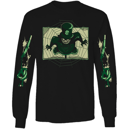 Long Sleeve Shirt - Mammon Halloween Slasher w/Printed Sleeves *LAST CHANCE*