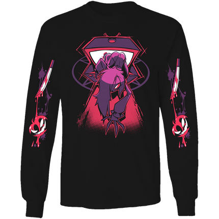 Long Sleeve Shirt - Octavia Halloween Slasher  w/Printed Sleeves *LAST CHANCE*