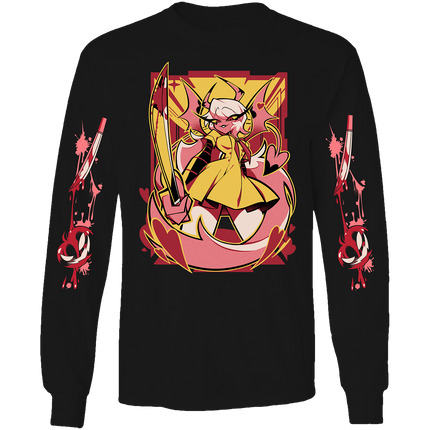 Long Sleeve Shirt - Verosika Halloween Slasher w/Printed Sleeves *LAST CHANCE*