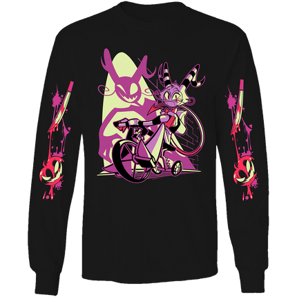 Long Sleeve Shirt - Wally Wackford Halloween Slasher w/Printed Sleeves *LAST CHANCE*