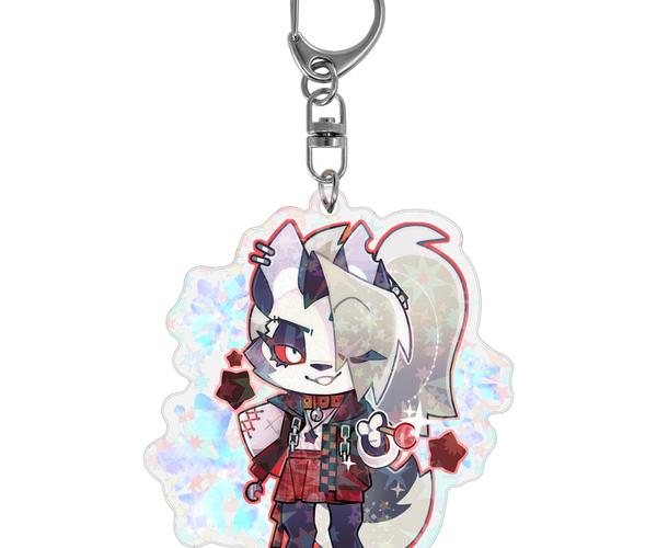 LOONA LOOΠΔTHEWORLD & MD グッズ Loona - Cozy Winter - Holographic Keychain *LIMITED STOCK* – Shark
