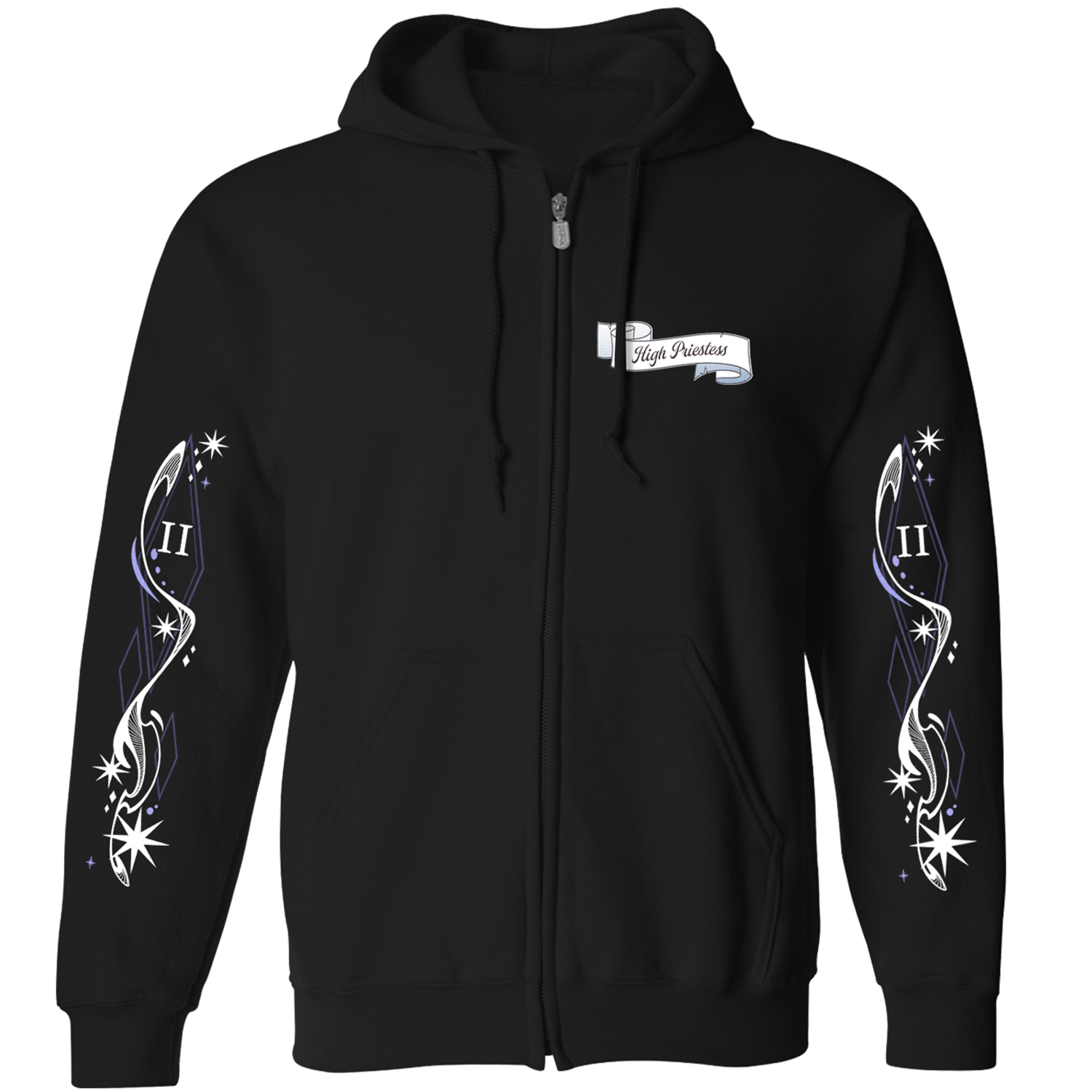 Zip-Up Hoodie - Loona Tarot *LIMITED RUN* – Shark Robot Zip-Up Hoodie - Loona Tarot *LIMITED RUN* – Shark Robot