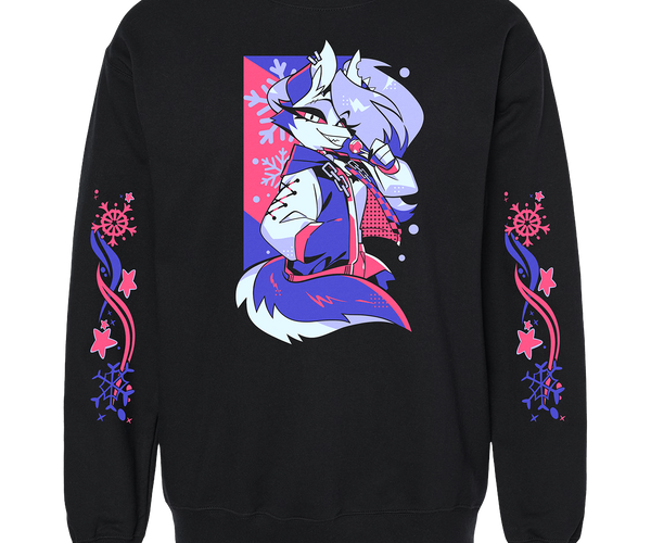 Crewneck Sweatshirt - Loona - Cozy Winter w/Printed Sleeves *LAST