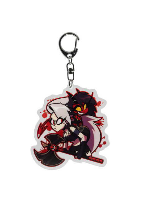 Truth Seekers - Human Loona W/Millie - Acrylic Keychain *LIMITED STOCK*