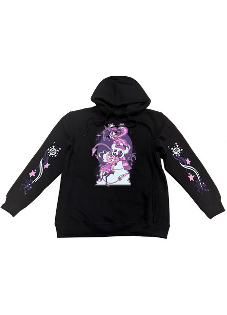 Pullover Hoodie - Moxxie & Millie - Cozy Winter w/Printed Sleeves *PRE-ORDER*