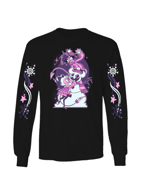 Long Sleeve Shirt - Moxxie & Millie - Cozy Winter w/Printed Sleeves *PRE-ORDER*