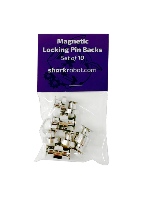 Magnetic Locking Pin Back - Set of 10