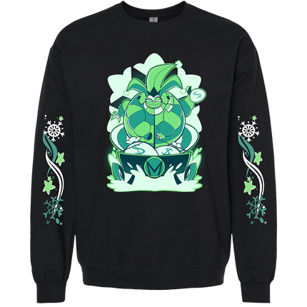 Crewneck Sweatshirt - Mammon - Cozy Winter w/Printed Sleeves *PRE-ORDER*