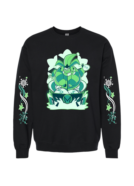 Crewneck Sweatshirt - Mammon - Cozy Winter w/Printed Sleeves *PRE-ORDER*