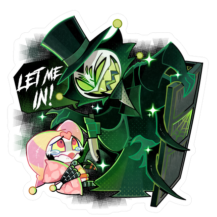 Mammon & Fizz Halloween Sticker *LAST CHANCE*