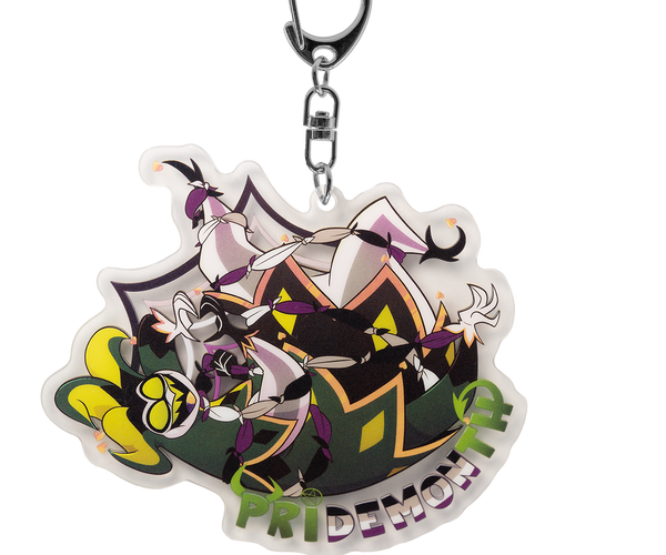 Mammon - Pride 2025 Acrylic Keychain – Shark Robot
