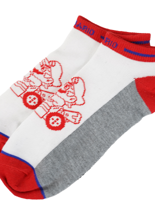 Mario Kart White/Red Socks *LAST CHANCE*