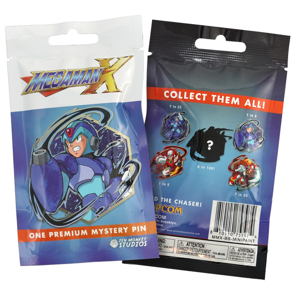 Mega Man X - Mini Painterly Blind Bag Pin Series – Shark Robot