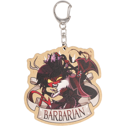 Barbarian Millie - Wooden Keychain *LIMITED STOCK*