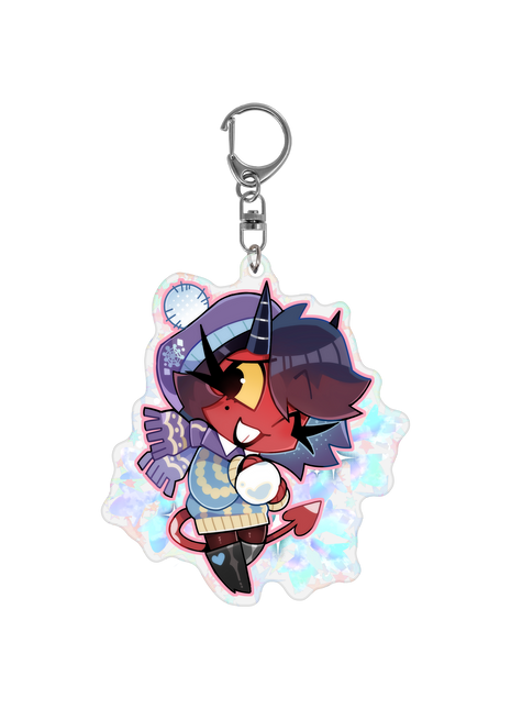 Millie - Cozy Winter - Holographic Keychain *LIMITED STOCK*