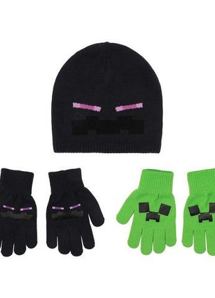 Minecraft Beanie with  2 Pair Gloves  *LAST CHANCE*