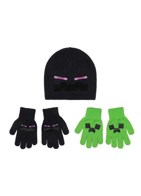 Minecraft Beanie with  2 Pair Gloves  *LAST CHANCE*
