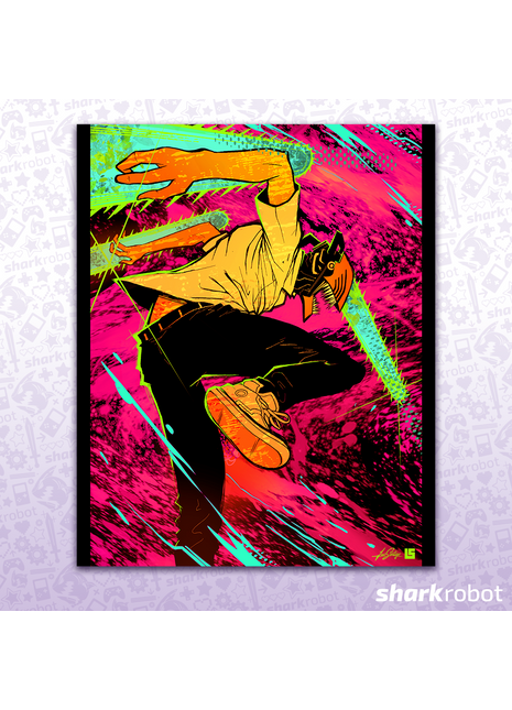 Neon Devil - Poster Print