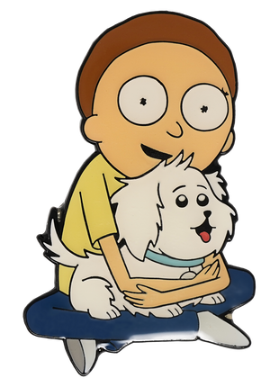 Rick and Morty: Morty & Snowball Enamel Pin *LAST CHANCE*