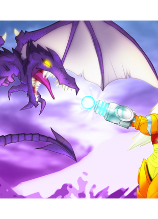 Mountain Top Fight - Poster Print