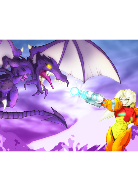 Mountain Top Fight - Poster Print