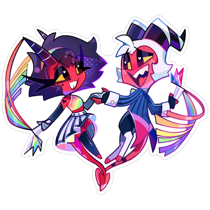 Chibi Pride Moxxie & Millie Sticker *PRE-ORDER*