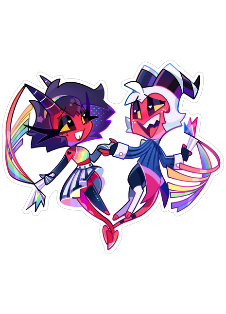 Chibi Pride Moxxie & Millie Sticker *PRE-ORDER*