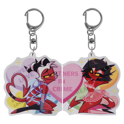 Moxxie x Millie - Valentines 2025 Couple Magnet Acrylic Keychain