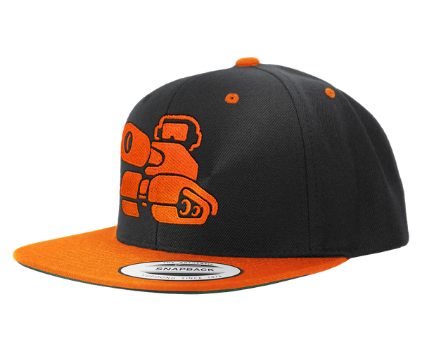 Newgrounds Logo by Zals (Vibrant Orange) Snapback Hat – Shark Robot