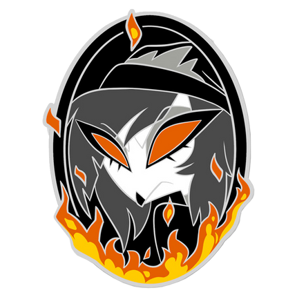 Octavia Fiery Portrait - Enamel Pin *FINAL SALE*