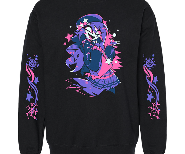 Crewneck Sweatshirt - Octavia - Cozy Winter w/Printed Sleeves