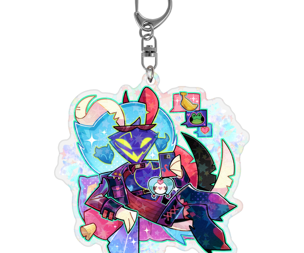Ozzie - Cozy Winter - Holographic Keychain *LIMITED STOCK* – Shark