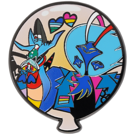 Fizz & Ozzie - Pride Balloon Enamel Pin *LIMITED STOCK*