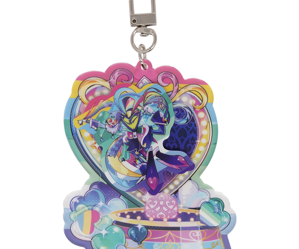 レインボーチャーム　monotone Fizz and Ozzie - Pride Parade - Shaker Keychain *LIMITED STOCK