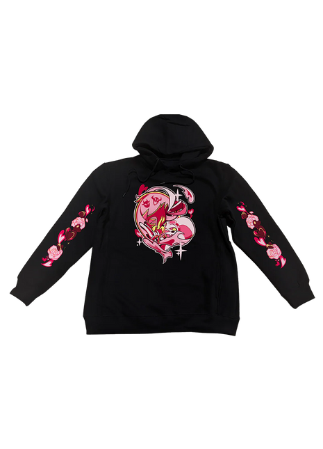 Pullover Hoodie - Ozzie and Fizz Valentines 2025 w/Printed Sleeves *PRE-ORDER*