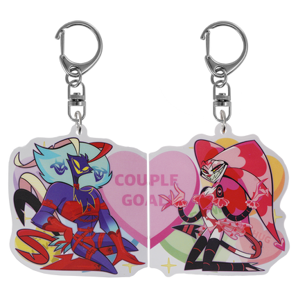 Ozzie x Fizz - Valentines 2025 Couple Magnet Acrylic Keychain *LIMITED STOCK*