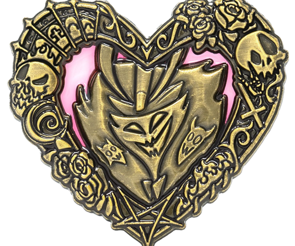 Heart Frame Pin - Ozzie - Oversized 3D Enamel Pin *FINAL SALE