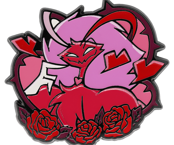 Ozzie - Valentines 2025 Enamel Pin *LIMITED STOCK* – Shark Robot