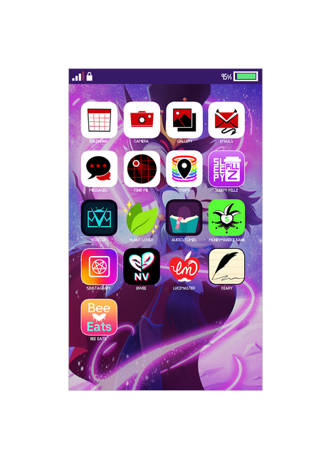 Hell App Icons Sticker Sheet *LIMITED STOCK*