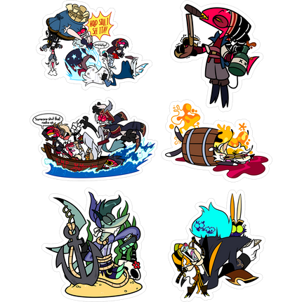 Smol Pirates Sticker Set 1 *SALE*