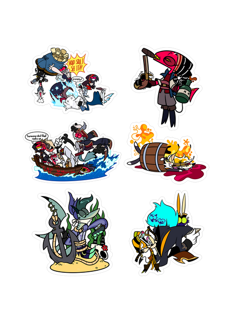 Smol Pirates Sticker Set 1 *SALE*
