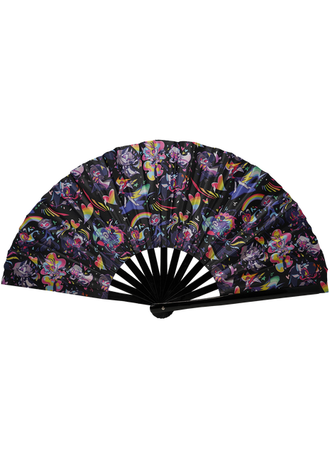 Helluva Boss Pride Pattern - Clacker Fan *LIMITED STOCK*