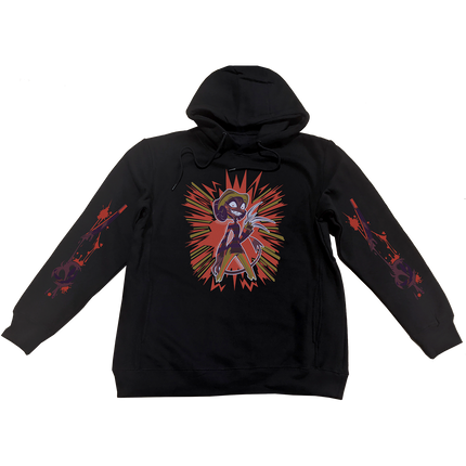 Pullover Hoodie - Barbie Wire Halloween Slasher w/Printed Sleeves *LAST CHANCE*