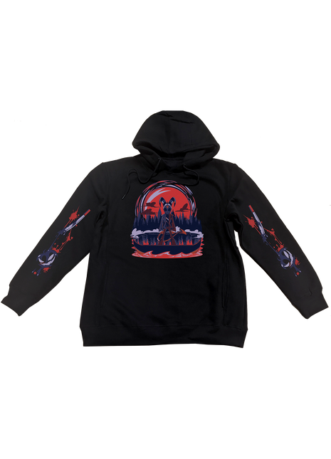 Pullover Hoodie - Blitz Halloween Slasher w/Printed Sleeves *LAST CHANCE*