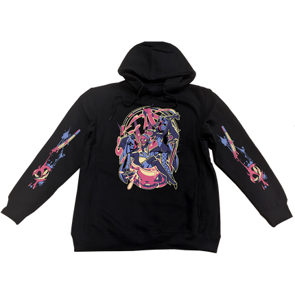 Pullover Hoodie - Glitz & Glam Halloween Slasher w/Printed Sleeves *LAST CHANCE*