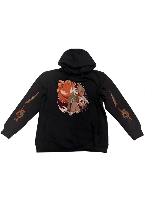 Pullover Hoodie - Loona Halloween Slasher w/Printed Sleeves *LAST CHANCE*