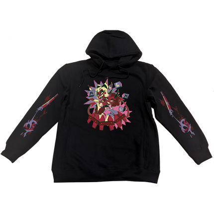 Pullover Hoodie - Moxxie & Millie Halloween Slasher w/Printed Sleeves *LAST CHANCE*